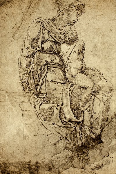 Madonna and Child by Michelangelo Buonarroti